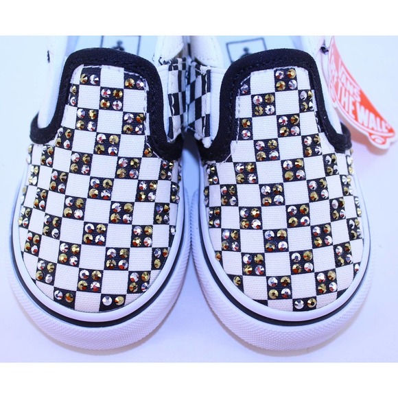 Vans Asher Slip-On Black Sneakers Toddler's Size 6 - Picture 9 of 12